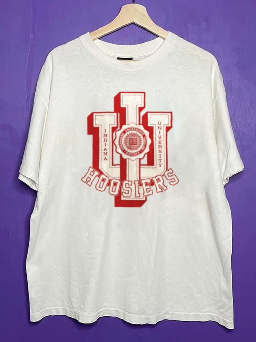 Vintage Indiana Hoosiers Football Shirt, Indiana University Logo Men Women Shirt